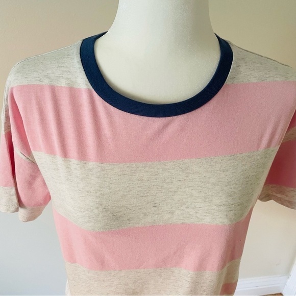NEW Girls T-Shirt Pink Gray Size 14-16 Wide Elastic at Bottom - Picture 8 of 14